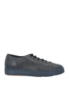 Santoni Man Sneakers Midnight Blue Size 7.5 Leather