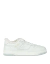 Santoni Man Sneakers Off White Size 9 Leather
