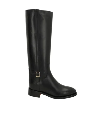 Santoni Mandy Buckle-detail Boots In Multi