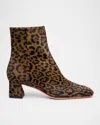Santoni Animal-print Cavallino Ankle Boot In Multi