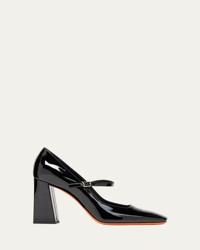 Santoni Marta Patent Mary Jane Pumps