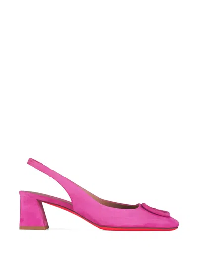 Santoni Marta Slingback Pumps In Pink