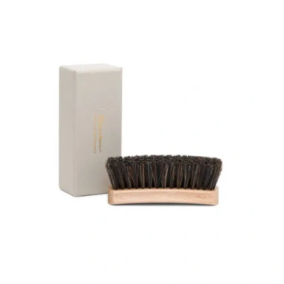Santoni Medium Wooden Brush With Mixed Horsehair Bristles Brown In Multi
