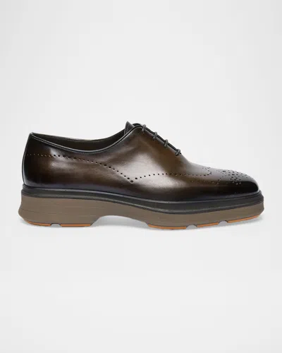 Santoni Men & Apos;s Easy Nova Leather Brogue Oxford Shoes In Multi