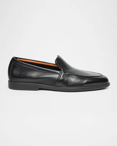 Santoni Malibu Slip-on Shoe In Black