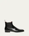 Santoni Black Solid Boots In Black