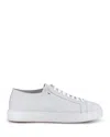 Santoni White Low-top Sneaker In Multi