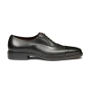 Santoni French Leather And Rubber Background In Black