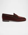 Santoni Men's Carlos Moc Toe Penny Loafers In Brown