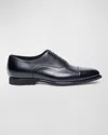 SANTONI MEN'S DARIAN GRAINED LEATHER OXFORDS