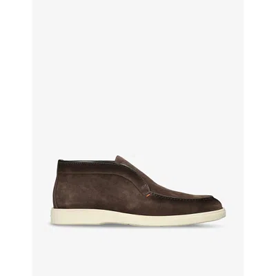 SANTONI MENS SANTONI DETROIT SLIP-ON SUEDE DESERT BOOTS