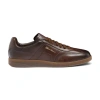 SANTONI MEN'S DARK BROWN LEATHER DBS OLY SNEAKER