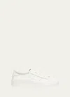 Santoni Men's Dbs Leather Low-top Sneakers In White