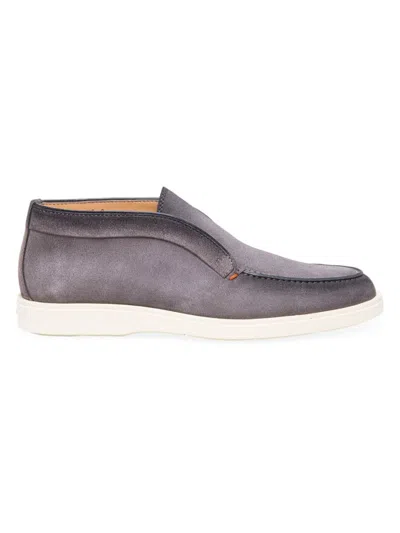 Santoni Men's Detroit Suede Loafers In Gray