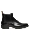 Santoni Easy Ankle Boots Made Of Leather In Black