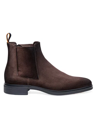 Santoni Men's Easy On Chelsea Boots In Burgundy