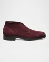 Santoni Chukka Boot In Burgundy