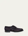 Santoni Suede Lace-up Shoes In Gray