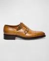 Santoni Men's Ira Double-monk Loafers In Multi