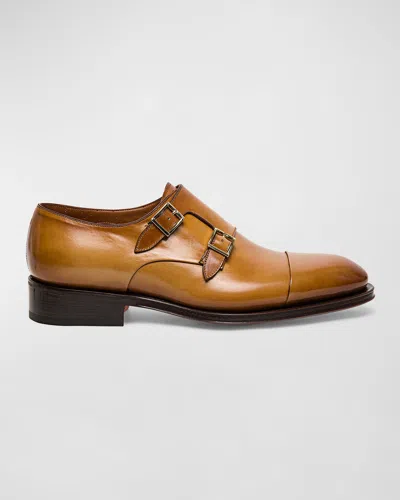 Santoni Men's Ira Double-monk Loafers In Multi
