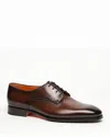 Santoni Induct Plain Toe Derby In Brown