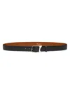 Santoni Men's Leather Belt In Black