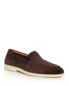 Santoni Men's Malibu Slip On Loafers In Dark Brown