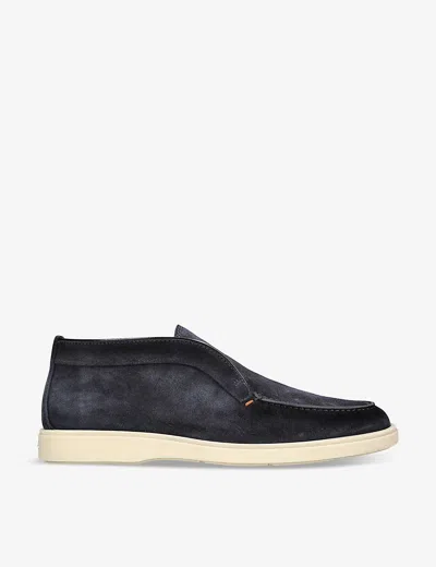 SANTONI MENS SANTONI DETROIT SLIP-ON SUEDE DESERT BOOTS
