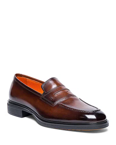 SANTONI MEN'S EASY PENNY LOAFERS