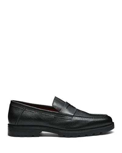 Santoni Men's Rock Loafers In Black