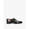 Santoni Leather Adrian Blake Monk Shoes