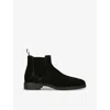 Santoni Easy Ankle Boots Made Of Leather In Black