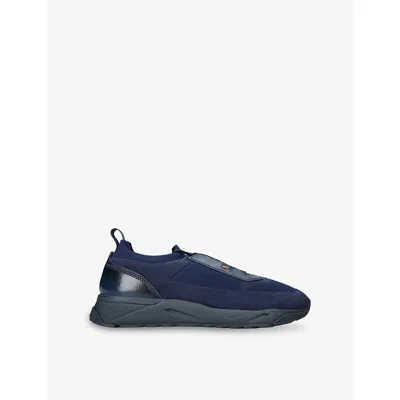 SANTONI MENS SANTONI TECHNICAL-KNIT LOW-TOP TRAINERS