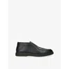 Santoni Mens Black Detroit Leather Desert Boots Eur 39 / 5 Uk In Black