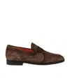 Santoni Micro-label Love Shoes In Green