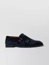 Santoni Midnight Blue Suede Pura Loafers