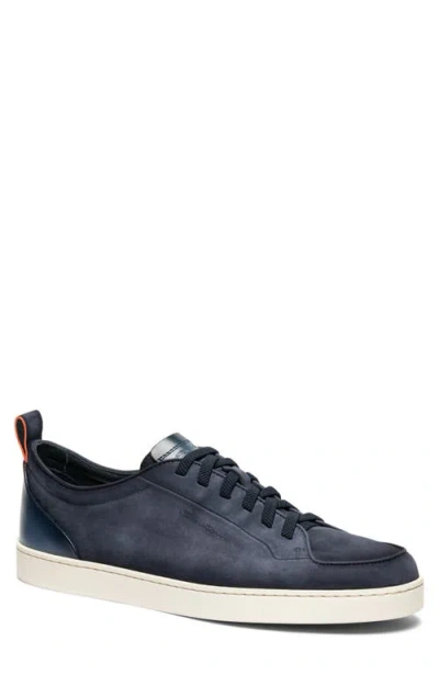 Santoni Leather Low-top Sneakers In Multi