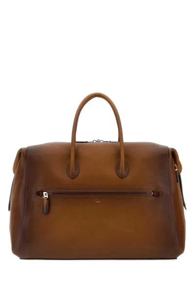 Santoni New Borsone 48h-cgmc37 In Brown
