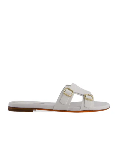 Santoni Open-toed Slippers In Gray