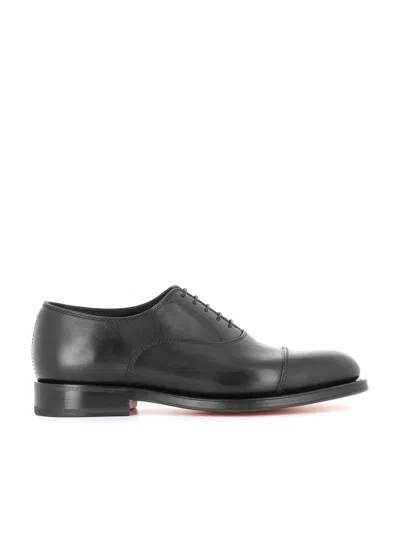 Santoni Oxford In Black