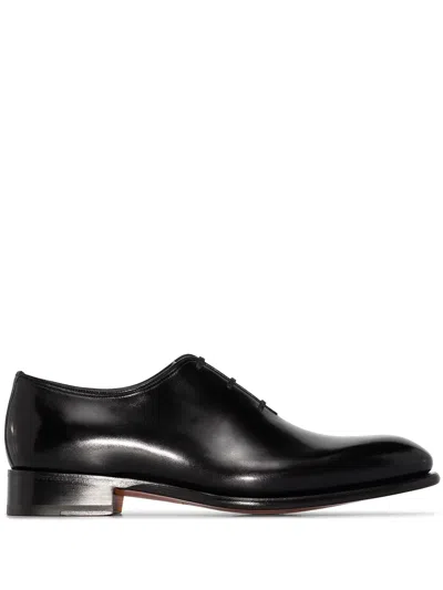 Santoni Oxford Lace-up Shoes In Blau