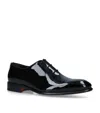 SANTONI PATENT CARTER WHOLECUT OXFORD SHOES