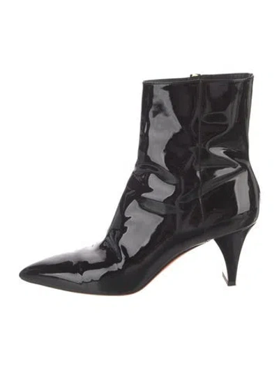 Pre-owned Santoni Patent Leather Boots In Black