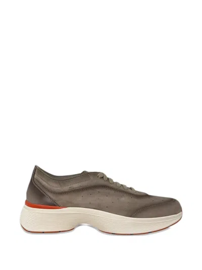 Santoni Beige Bounce Sneakers In Neutral