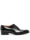 Santoni Man Lace-up Shoes Black Size 5.5 Soft Leather In Black