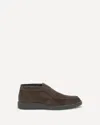 Santoni Brown Suede Slip-on Desert Boot In Brown