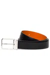 Santoni Premium Fashion Belt In Black