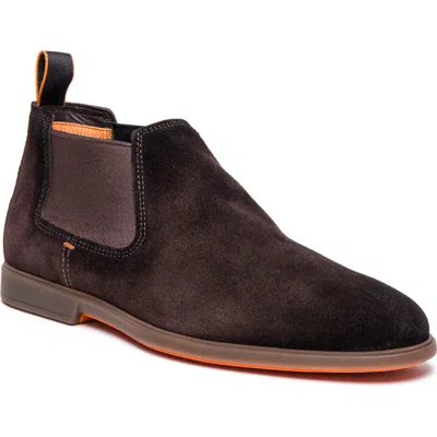 Santoni Regal Chelsea Boot In Animal Print