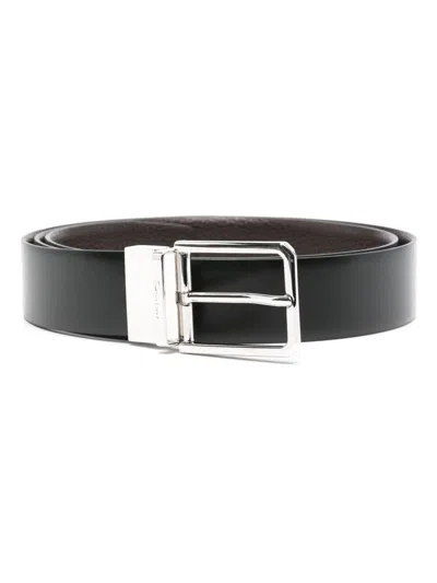 Santoni Regular Belt Accessories In Black