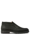 Santoni Suede Lace-up Shoes Rubber Sole In Multi